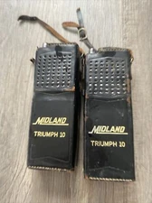 Vintage Midland Triumph 10 Transistor Handheld Radio Walkie Talkie Untested Lot