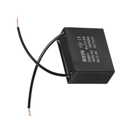2stk CBB61 Kondensator 450VAC 6uF metallisierte Polypropylen-Folienkondensatoren
