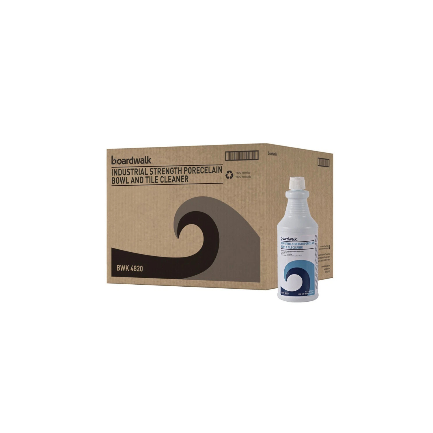 Boardwalk 4820 32 oz Ready-to-Use Porcelain Tile Cleaner Floral Scent 12 per Case