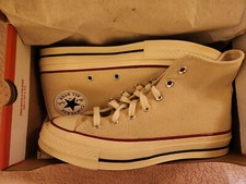 Unisex CONVERSE CHUCK 70 CANVAS HIGH TOP Parchment 162053C 5 Men, 7 Woman