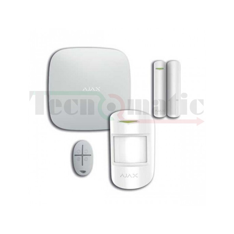 AJAX KIT ALLARME GSM WIRELESS STARTER KIT SMART HOME ANTIFURTO  AJ-HUBKIT-W
