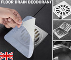 Silicone Tub Stopper Floor Drain Cover, White Sewer Anti-Odor Mat Deodorizing