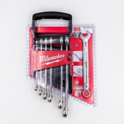 Milwaukee MAX BITE Ringmaulschlüsselsatz 7-teilig metrisch