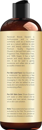 Pure Vegetable Glycerin 8 Fl Oz - Premium Grade for Skin, Hair & DIY Blends - Picture 3 of 7