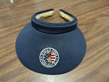 Women's 2005 US Open PINEHURST No. 2 Blue Cotton ONE SIZE Tennis Visor USA MADE