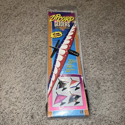 1991 Vtg NIP Hasbro ''ZIPCORD GLIDERS'' (Wind Warriors) Toy Plane US AirForce