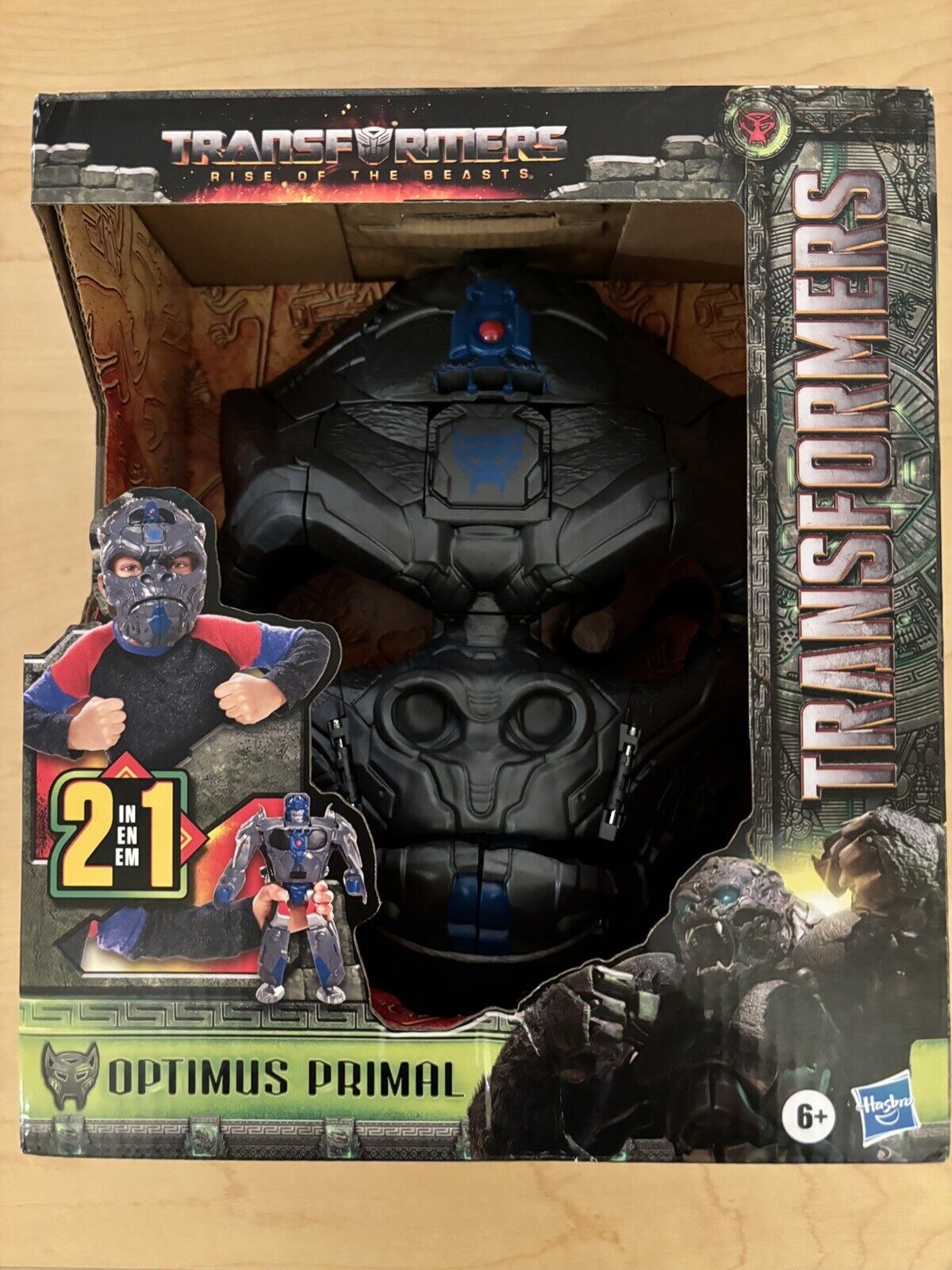 Transformers Optimus Primal, 2-in-1 Converting Mask Action Figure Rise Of Beasts