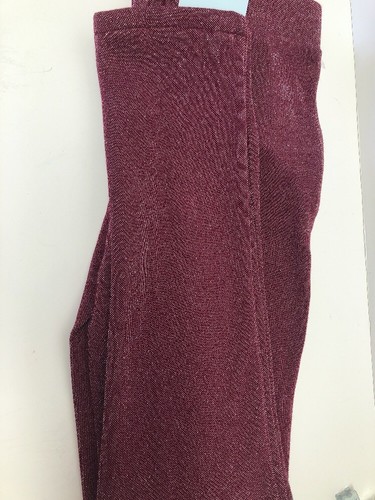 NWT Cat & Jack Girls Shimmer Burgundy Glitter Slim Pants - Picture 8 of 9