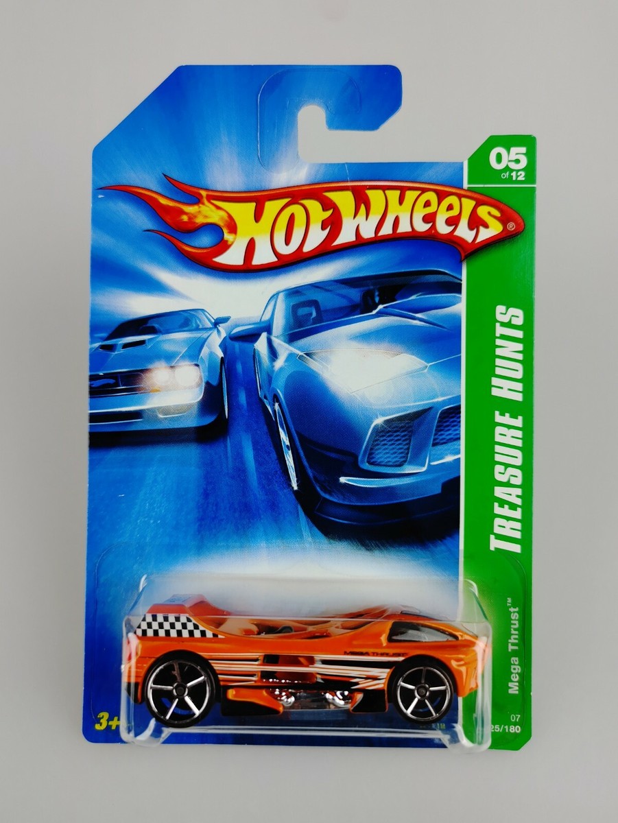 ホットウィール TREASURE HUNTS 新品 MEGA THRUST Mega Thrust Treasure Hunts 05/12 07 #125/180 2006 Hot Wheels