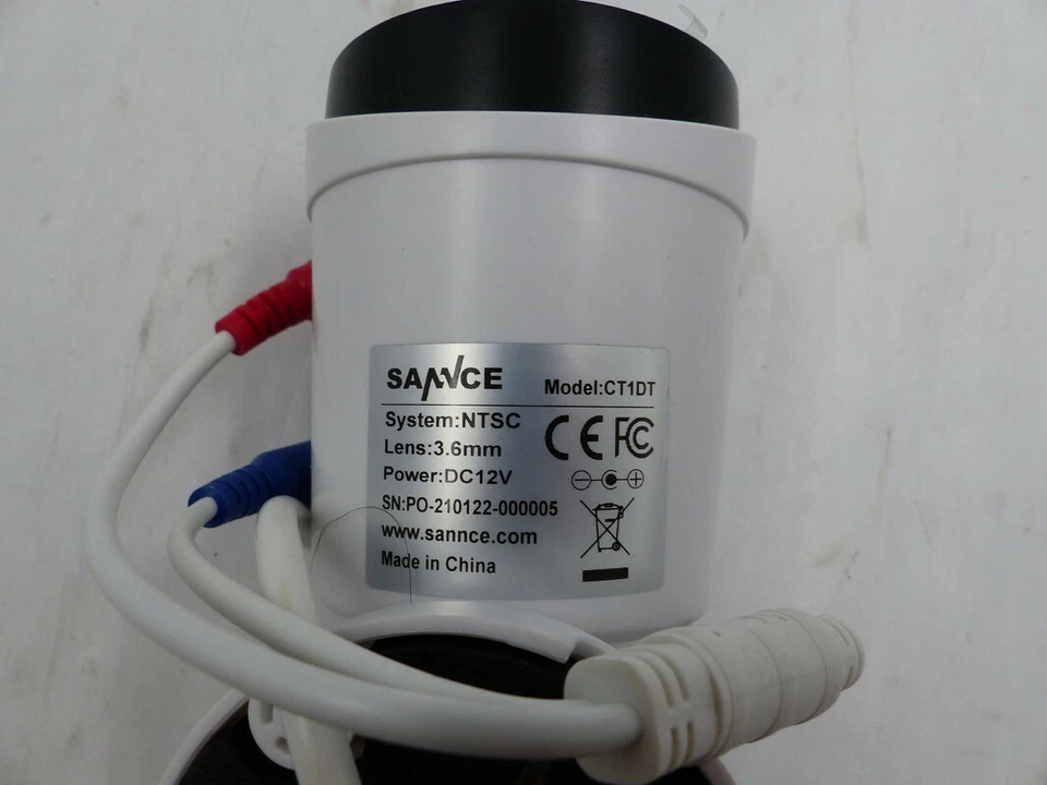 SANNCE CT1DT SECURITY CAMERA DC12V 3.6MM LENS - Image 2 of 2