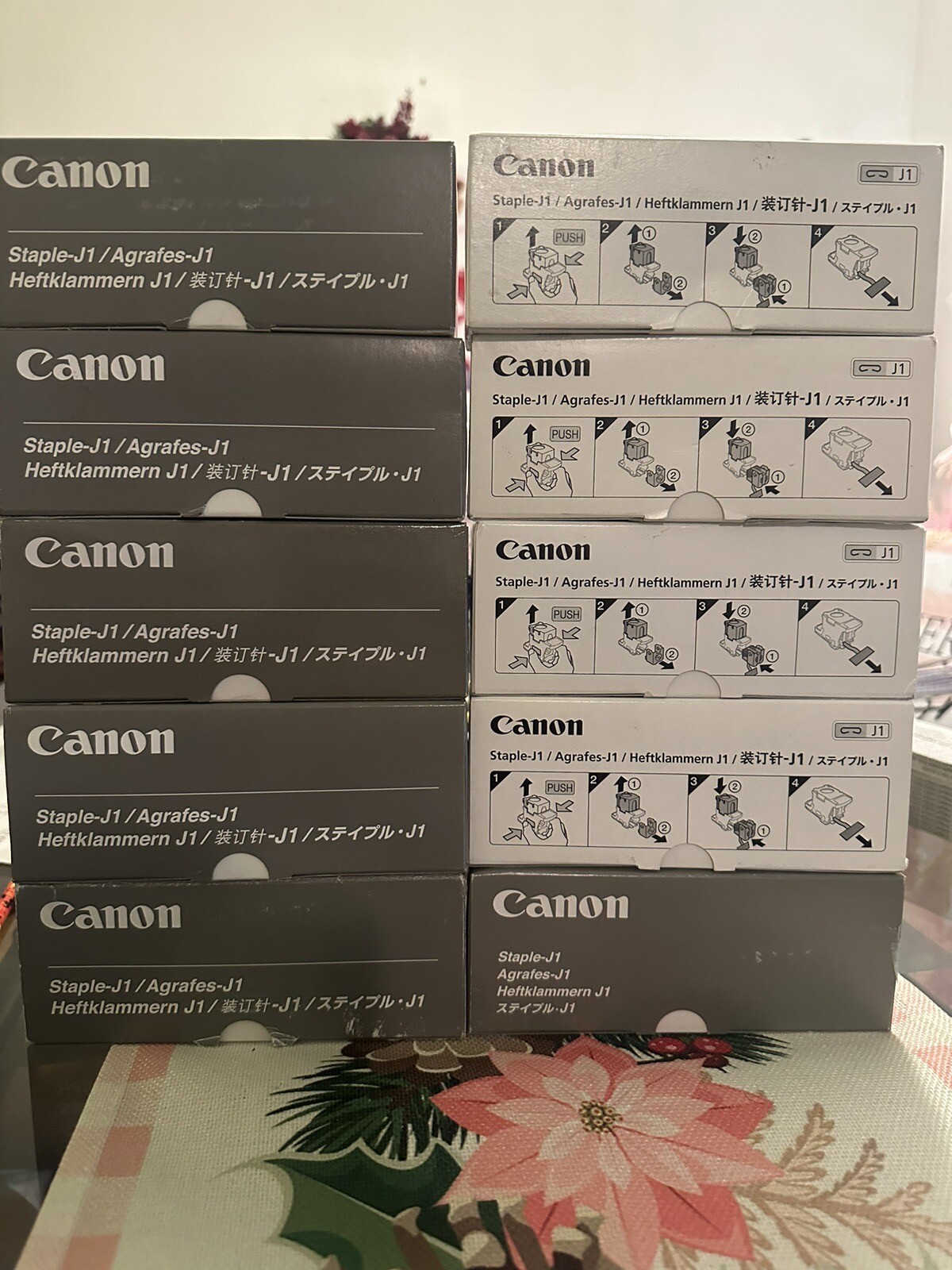 10 Boxes Canon 6707A001 STAPLEJ1 Staple Cartridge (3 Per Box) J1