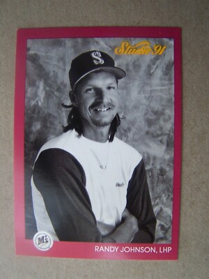 1991 Leaf Studio Baseball Card RANDY JOHNSON Seattle Mariners #116 SET BREAK