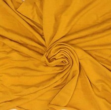 Stretchy Jersey Knit Bamboo Spandex Fabric by the Yard Mustard KH 191