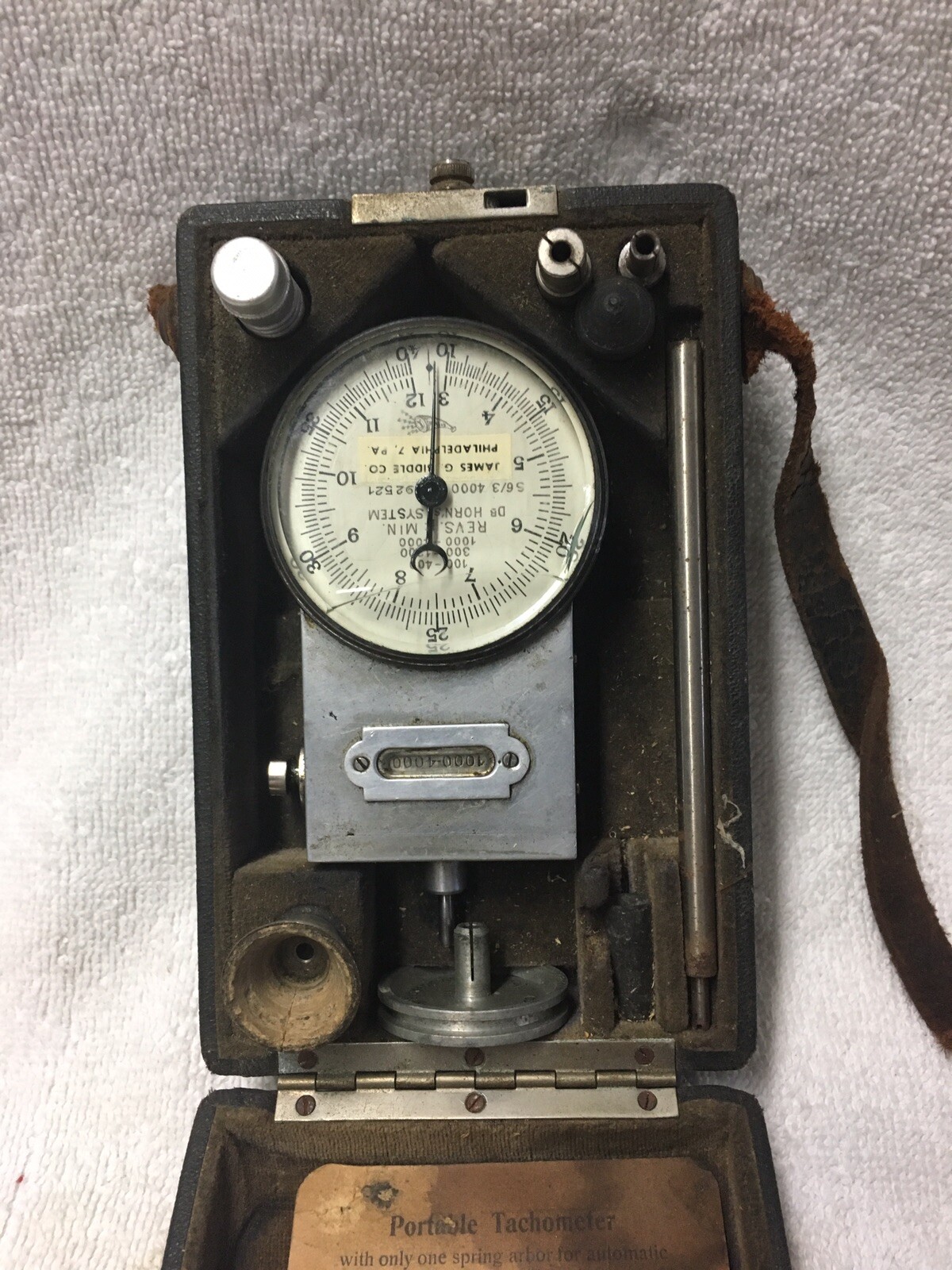 Antique Vintage Portable Tachometer - Horn’s System - Working | eBay
