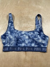 Pink By Victoria  s Secret Ultimate Unlined Sports Bra Tie Dye Pullover Sz M