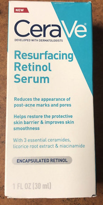 NIB Cerave Resurfacing Retinol Serum 1 fl oz Acne marks and pore repair 