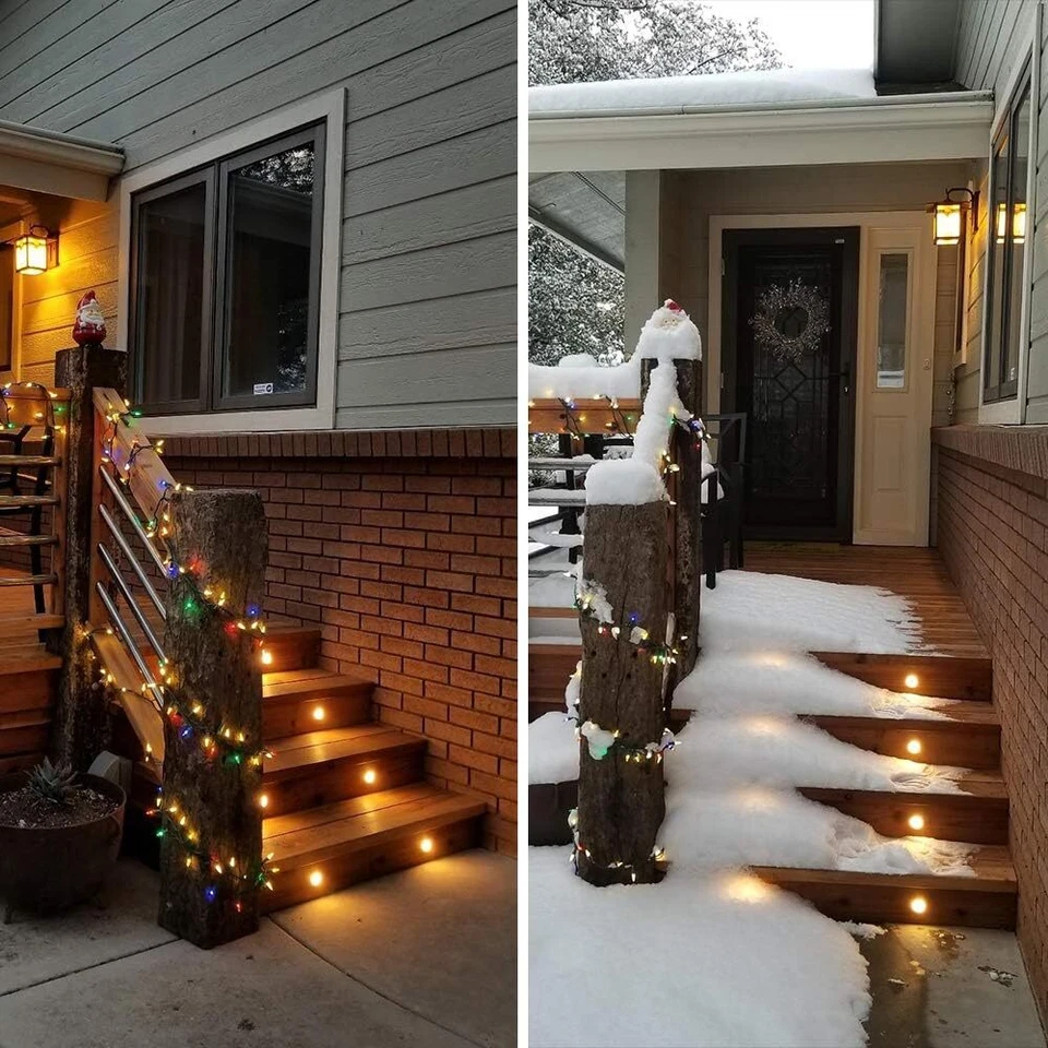 10 pçs LED de baixa tensão luz de passo branca quente Φ1.77 lâmpada de sofito externa à prova d'água - Imagem 4 de 4