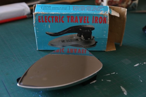 Vintage Krone elektrisches Reisebügeleisen Modell TR-3 110V AC 250W 60HZ klassisch cool - Bild 5 von 7
