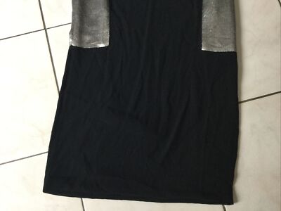 Robe Noire SANDRO Taille 3 (36/38) - Style Marin, Longueur Genou, Occasion Très Bon état