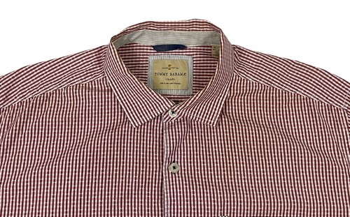 TOMMY BAHAMA Shirt Mens Red White Stripes Pocket Button-Down 100% Cotton Size XL - Picture 3 of 15