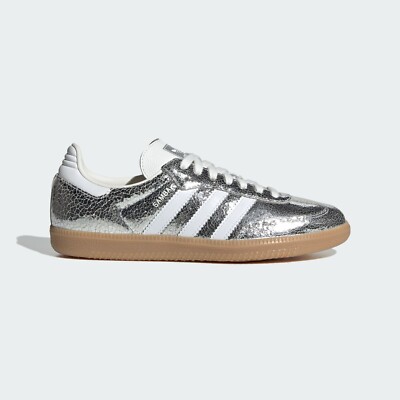 Adidas samba Og シルバー adidas Originals Women's SAMBA OG JR0035 Silver Metallic Cloud
