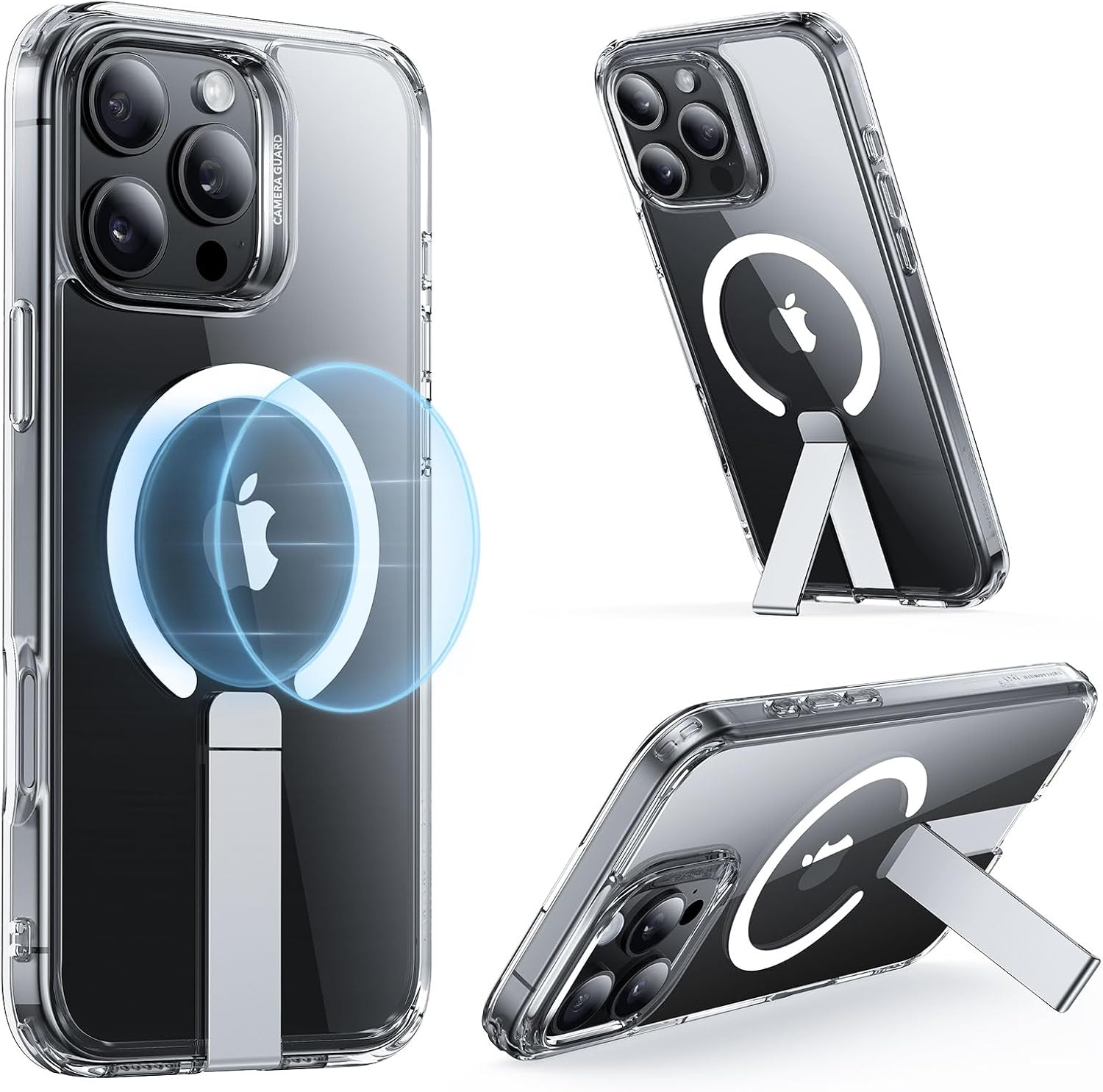 for Iphone 16 Pro Max Case with Stand, Compatible with Magsafe, Magnetic Kicksta