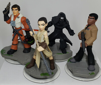 DISNEY INFINITY 3.0 Edition STAR WARS The Force Awakens LOT of 4