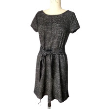Loft Outlet Black Knit Tie Front Dress ~ NWT ~ Size 4