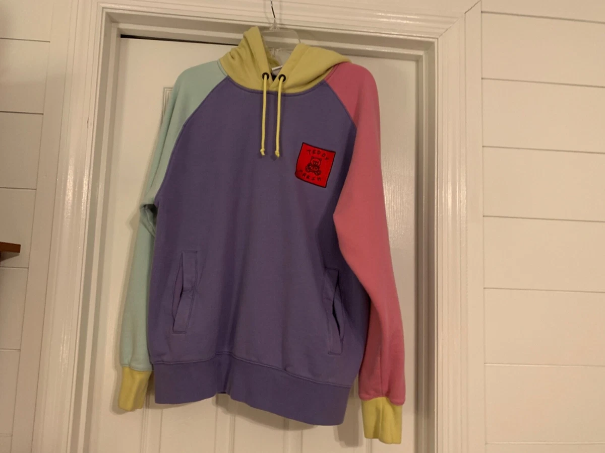 Teddy fresh color deals block hoodie ebay