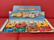 Lot of 8 SUZUKI Japan wind-up racing cars 1970's plastic in mint condition 1:60