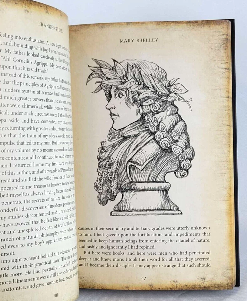 FRANKENSTEIN by Mary Shelley, William OConnor Illustrated Edition New Hardcover - Image 3 of 4