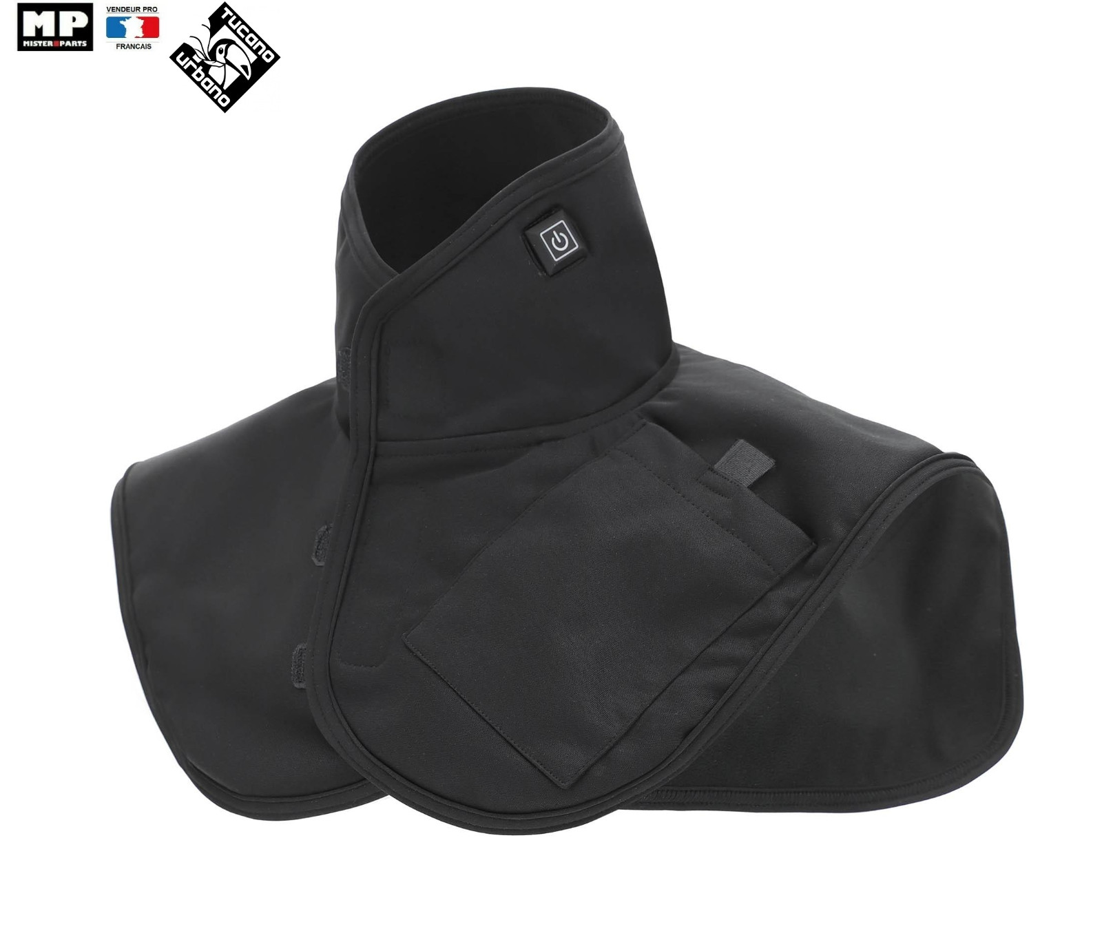 Tour de cou en polaire chauffant la zone des cervicales Tucano Urbano NECKWARM noir