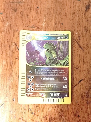TYRANITAR 40/146 Aquapolis Holo Reverse - Carta Pokémon Rara! 💥 - Foto 2 di 15
