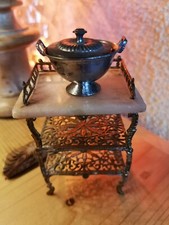 ⚜️antike Zinn Terrine gemarkt Germany Puppenhaus Puppenstube Puppenküche rar⚜️