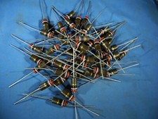 (50) NOS  Allen Bradley 27 Ohms 2W 5% Carbon Comp Resistors