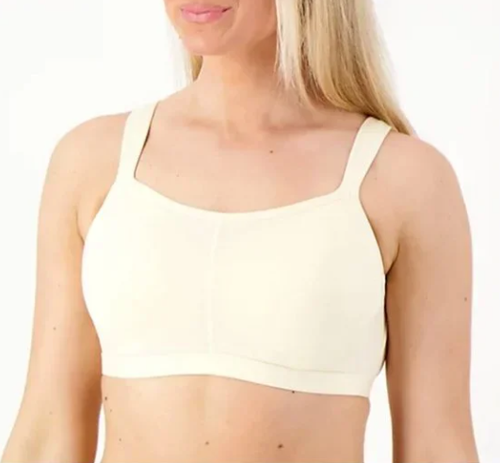 Breezies Wireless T Shirt Bra 38C Full Coverage Ivory A469039 - Picture 7 of 8