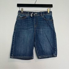 Children's Place Boys size 12 Dark Wash Shorts Preppy stretch waist vacation