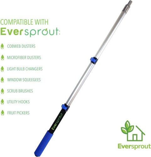 Lightweight 1.5-to-3.5ft Scrub Brush with Extension Pole for No-Scratch Cleaning - Picture 9 of 10