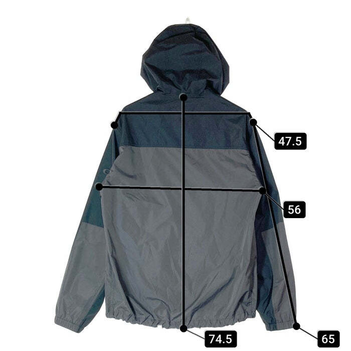 Coach F75707 Rain Reactive Windbreaker Hooded Jacket Grey SizeM 