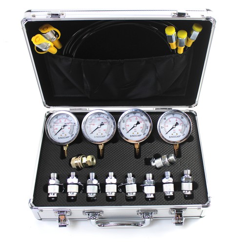 For Cat Komatsu Hydraulic Pressure Test Kit 10/25/40/60Mpa Gauges eBay