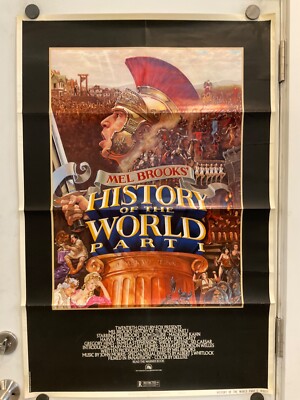 40x27 Mel Brooks HISTORY WORLD 1 Original Movie Poster 1 Sheet Single Side 1981