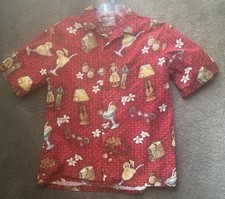 MEN'S ORIGINAL HILO HATTIE HAWAIIAN SHIRT' MADE IN HAWAII-COTTON-LG-FREE SHIP