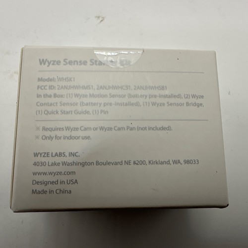 Wyze WHSK1 Sensor Sense Starter Kit nuovo e sigillato - Bianco - Foto 3 di 5