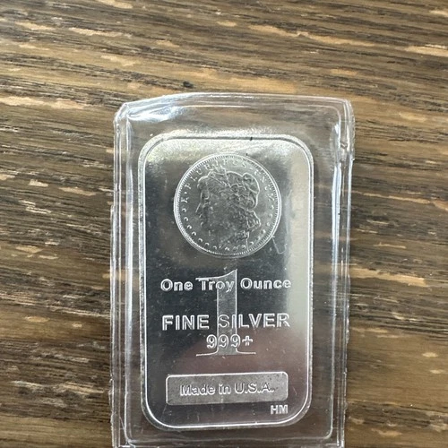 Morgan Head 1 Troy oz Highland Mint 999+ Fine Silver Bullion Bar Made in USA