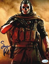 SAMUEL ROUKIN signed (CALL OF DUTY MODERN WARFARE) Ghost 8x10 ACOA SC51797