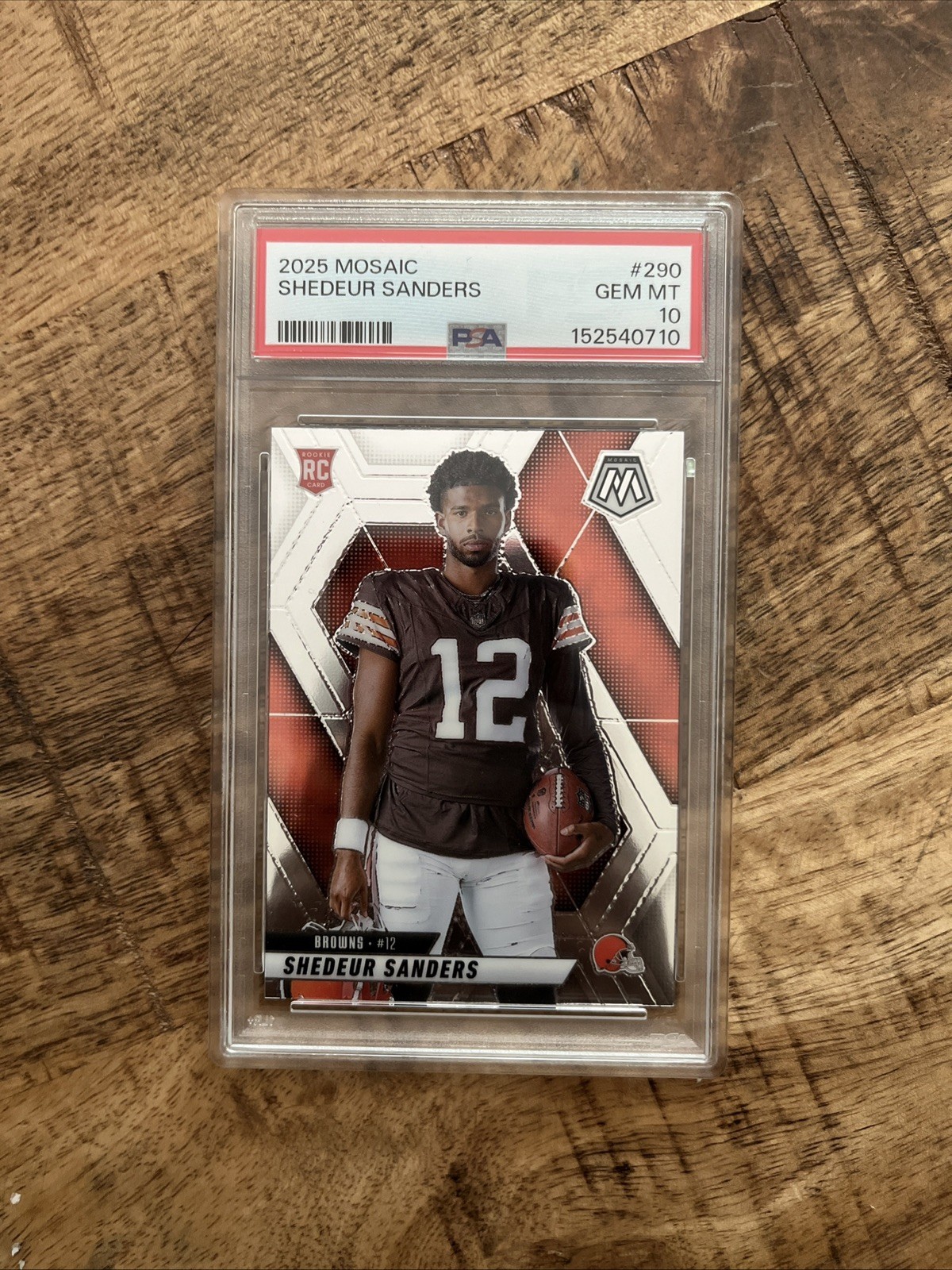 2025 Panini Mosaic Shedeur Sanders Rookie Variation #290 PSA 10 GEM MINT