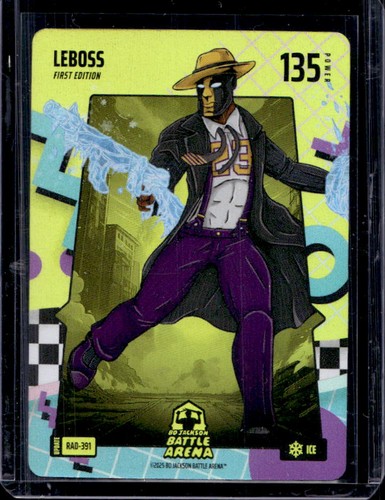 2024 Bo Jackson Battle Arena TCG Alpha Leboss 80's Rad Battlefoil Ice #RAD-391