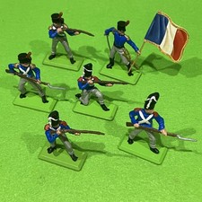 Britains Deetail FULL SET OF 6 French Napoleonic Waterloo Soldiers. Made UK