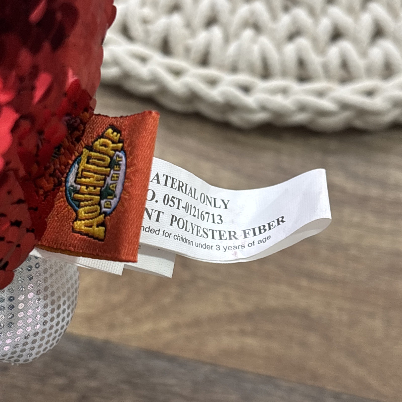 Adventure Planet Red Sequin Lady Bug Plush 8” Flippable Sequins