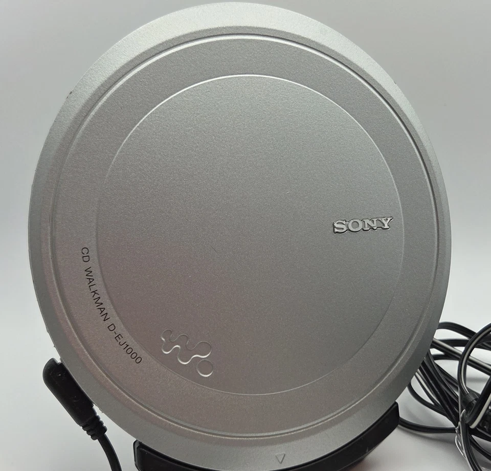 Reproductor portátil Sony D-Ej1000 CD Walkman plateado Foto 3 de 4